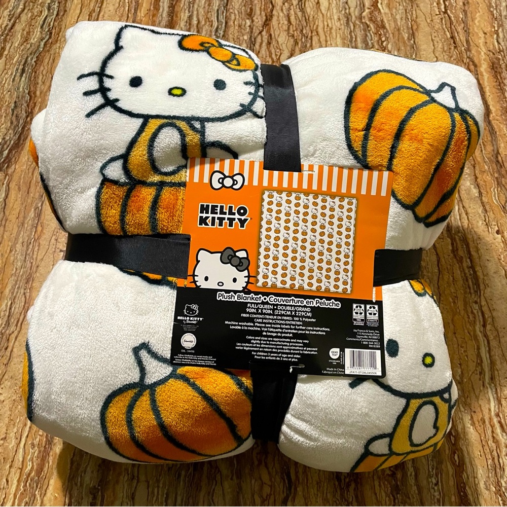 Sanrio Hello Kitty Plush Blanket “Halloween Themed”